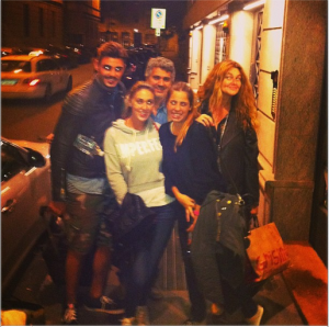 francesco monte con i genitori di cecilia