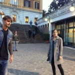francesco sul set