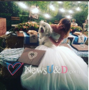 alessia cammarato in abito da sposa